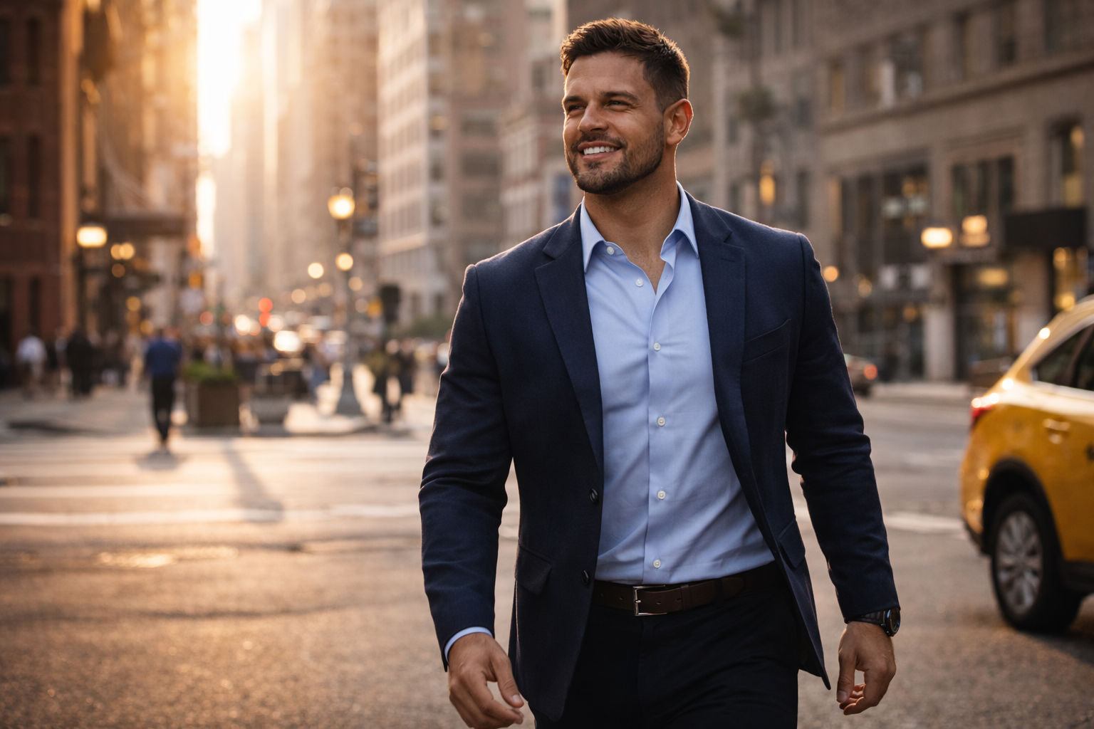 Confident man living with high energy and testosterone levels